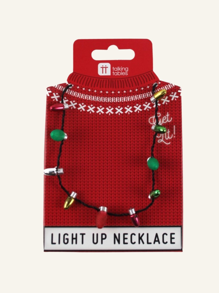 Bauble Light Up LED Christmas Necklace - Punk & Poodle