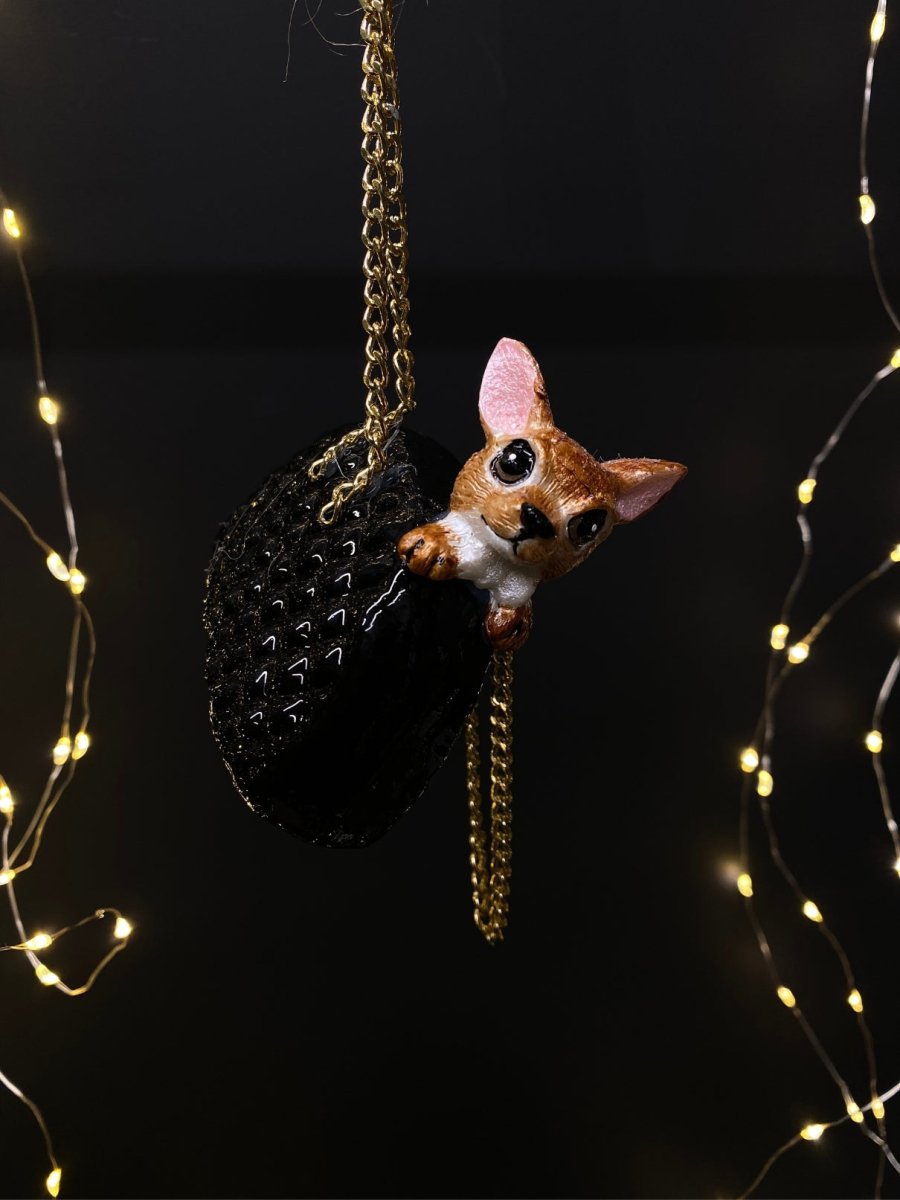 Chihuahua in a Handbag Christmas Tree Decoration - Punk & Poodle