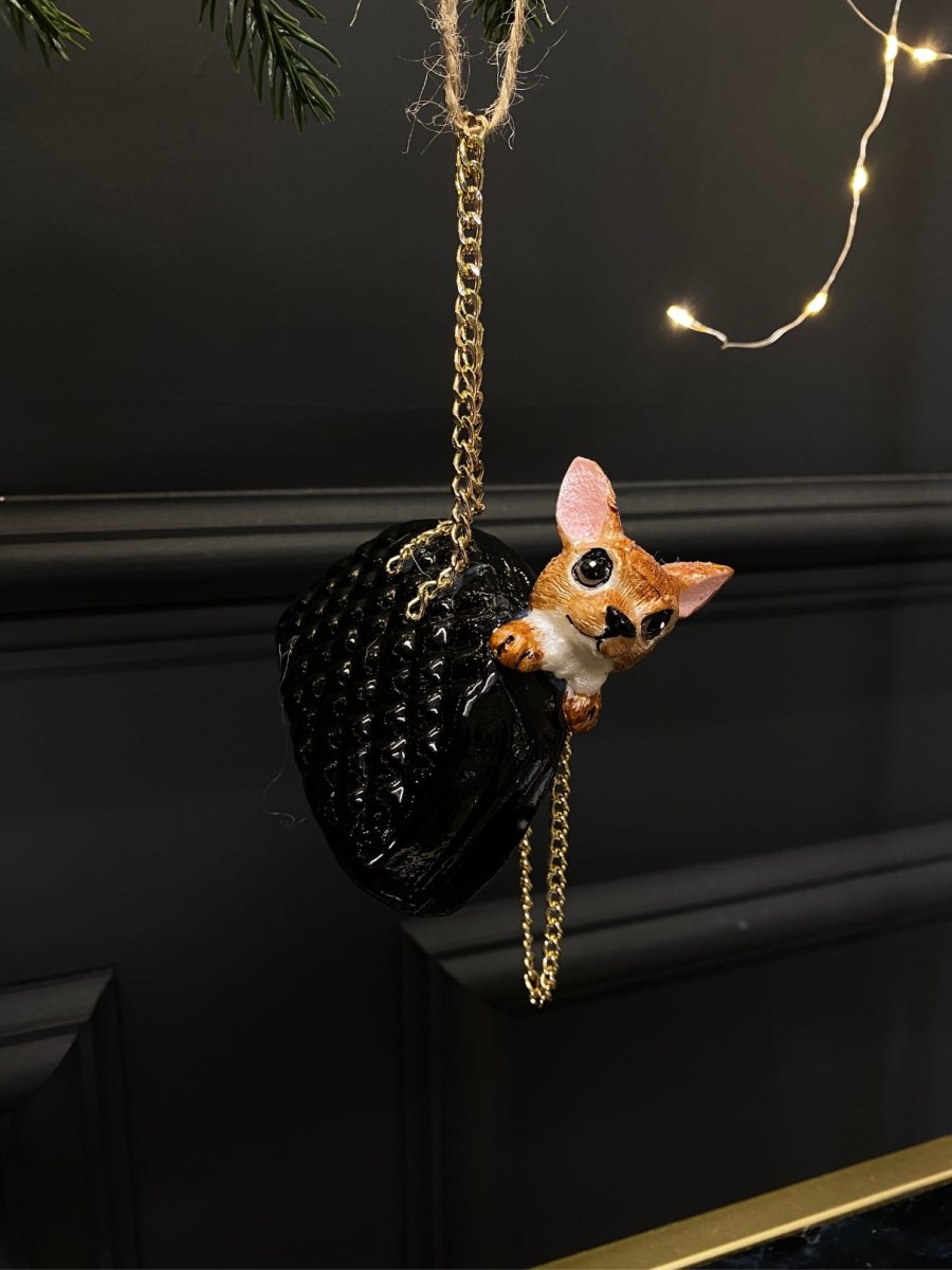 Chihuahua in a Handbag Christmas Tree Decoration - Punk & Poodle