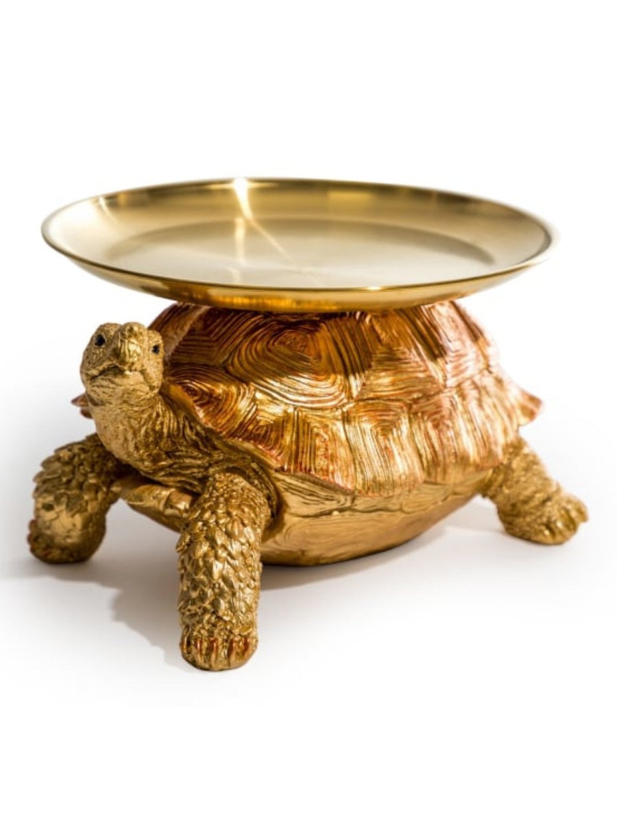 Gold & Bronze Toby Tortoise Storage Tray - Punk & Poodle