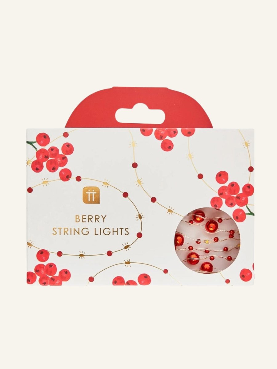 Holly Berry Bead String Lights | 3m - Punk & Poodle