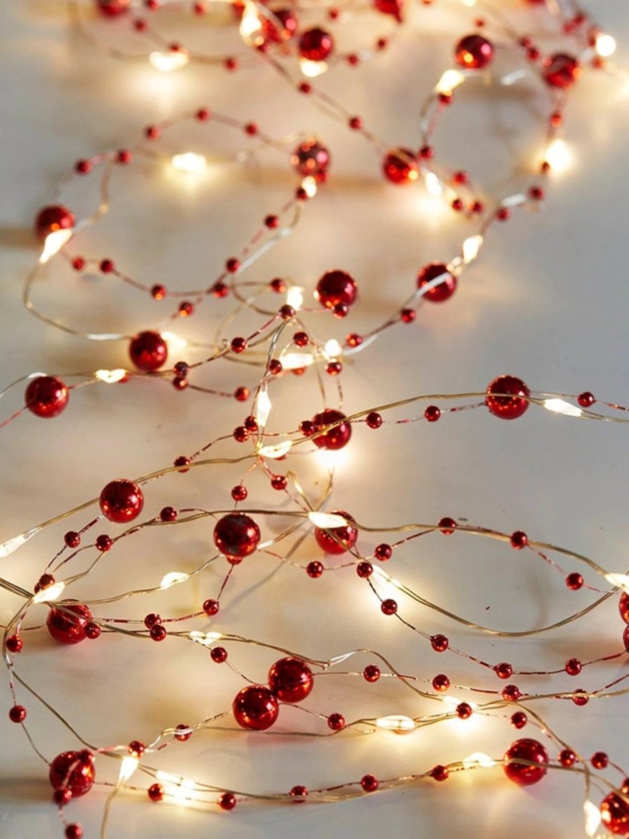 Holly Berry Bead String Lights | 3m - Punk & Poodle