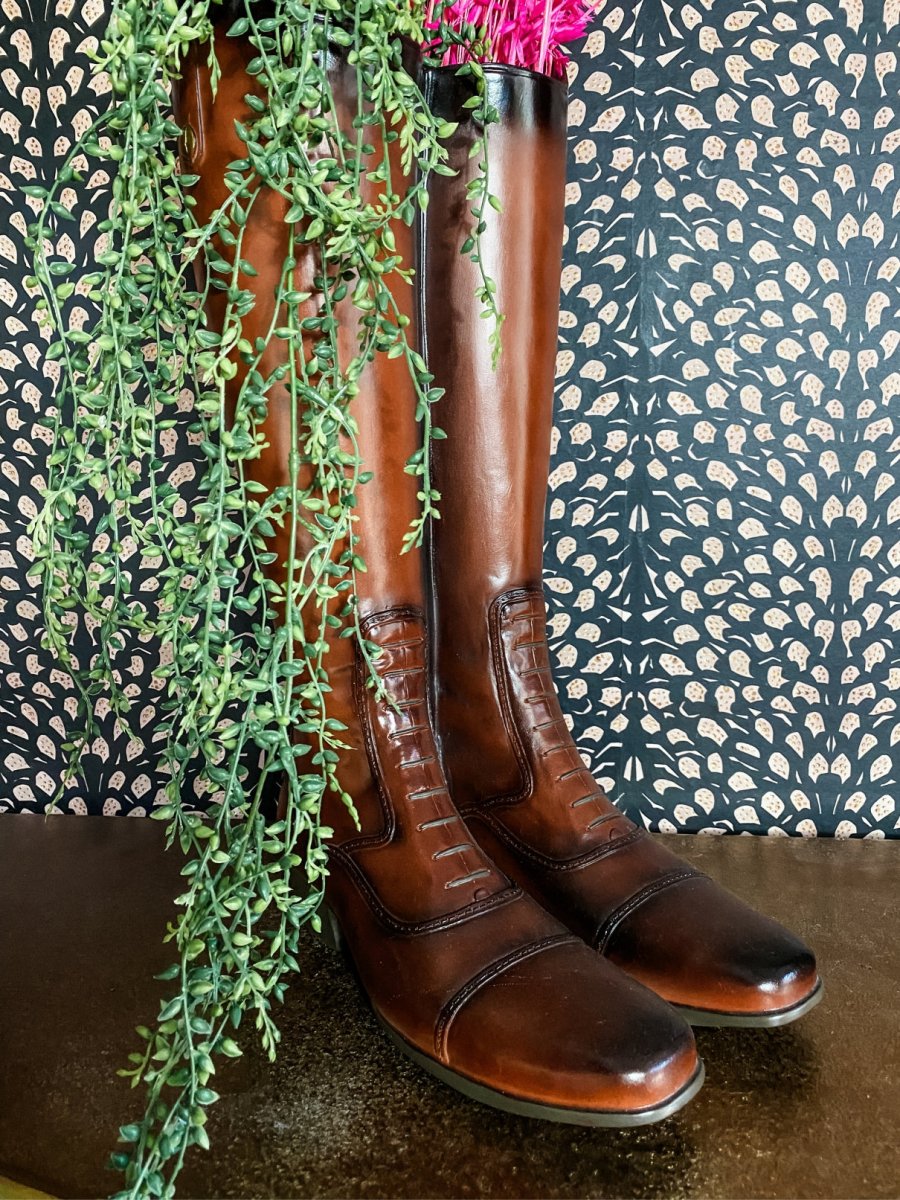 Leather Boots Inspired Umbrella Stand / Vase - Punk & Poodle