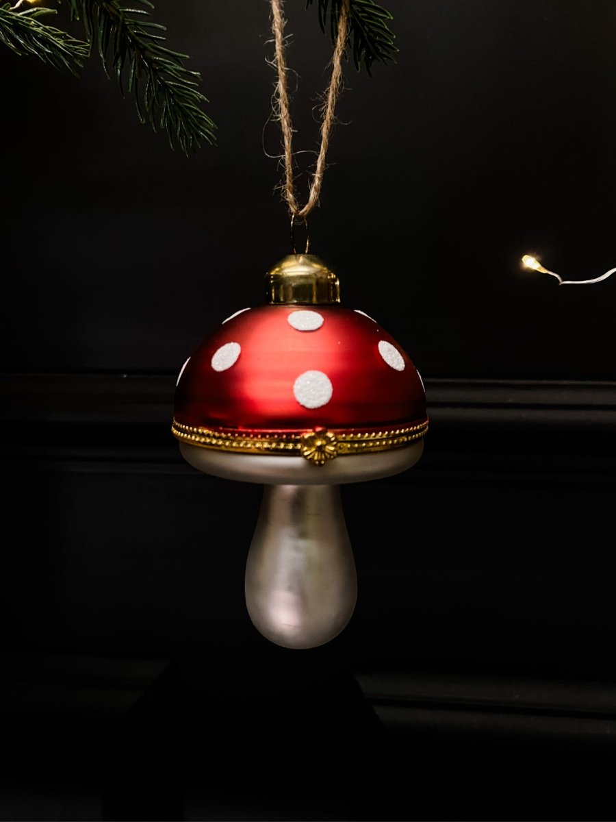 Mushroom Opening Christmas Tree Decoration - Punk & Poodle