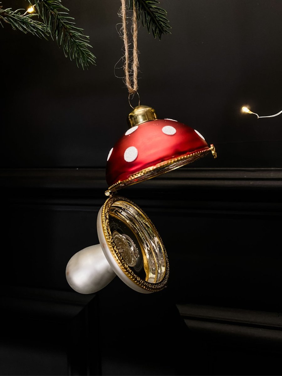 Mushroom Opening Christmas Tree Decoration - Punk & Poodle