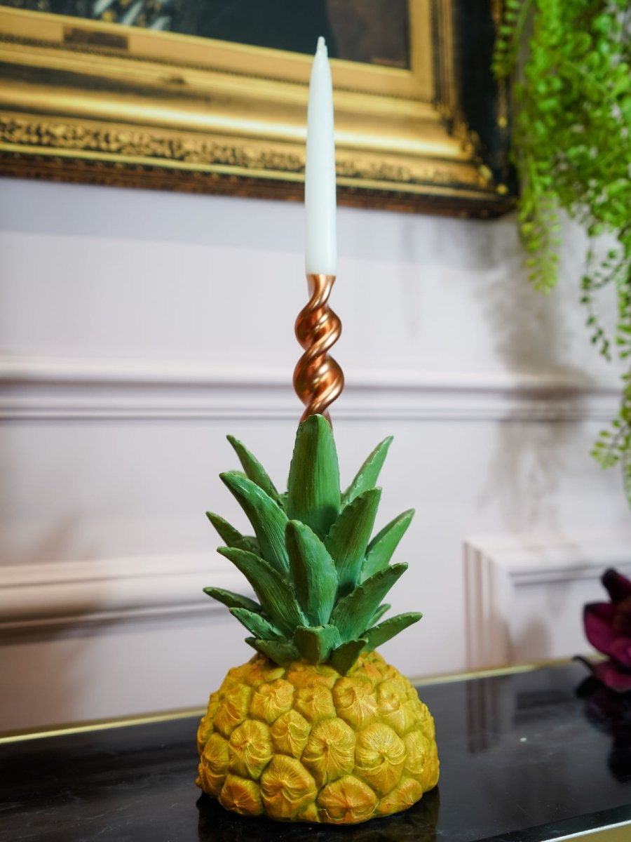 Store Pineapple Candle Holder & Candle