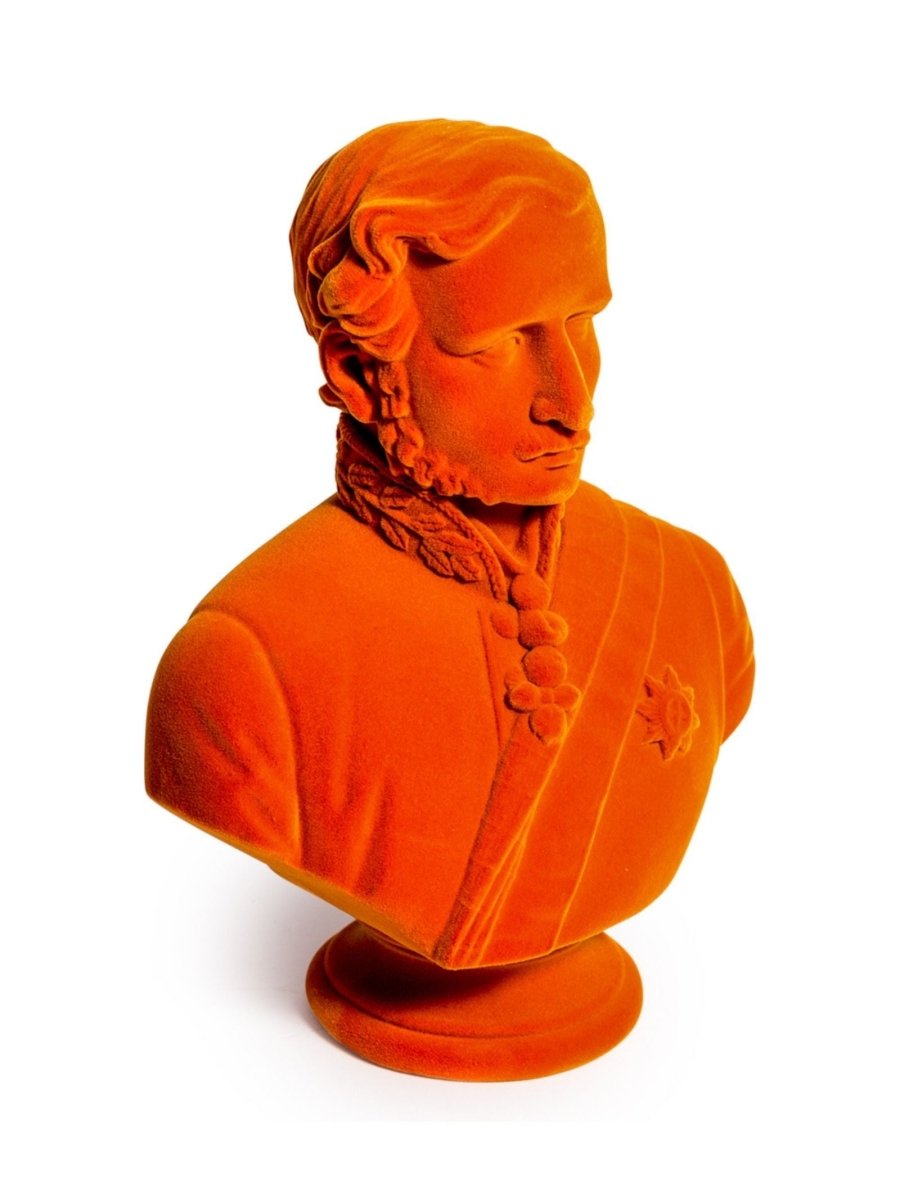 Flock Prince Albert Bust | Bright Orange - Punk & Poodle