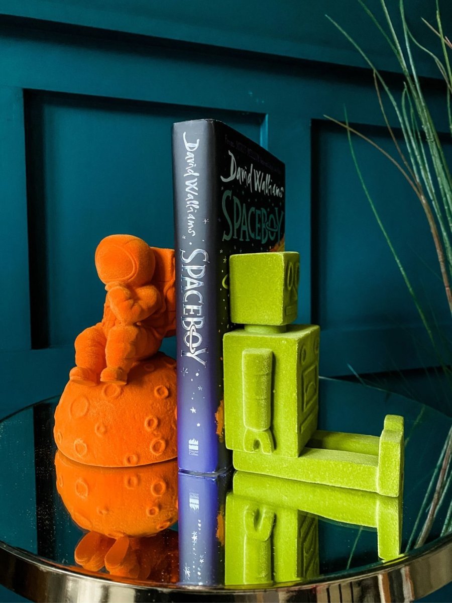 Flock Robot Bookends | Bright Green - Punk & Poodle