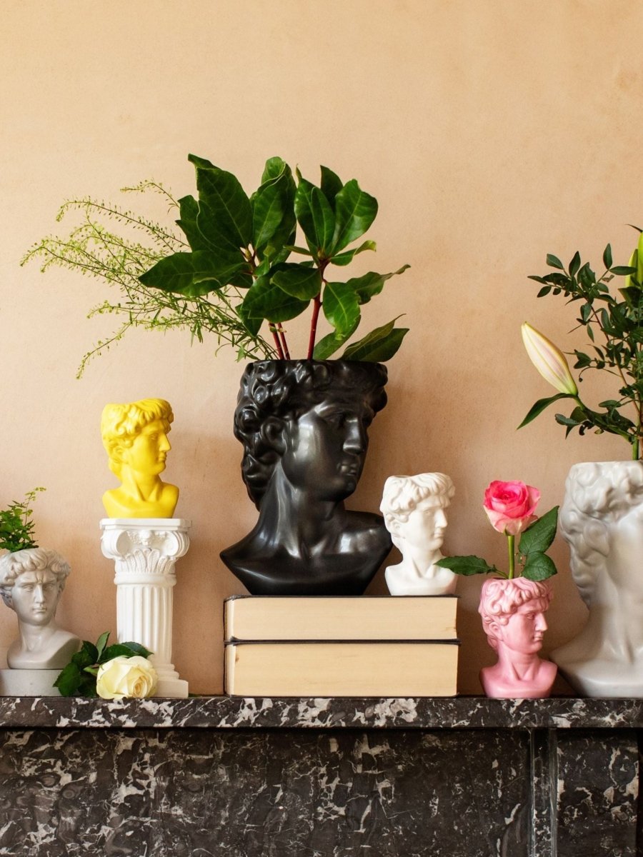 Greek Head Mini Vase | Pink - Punk & Poodle