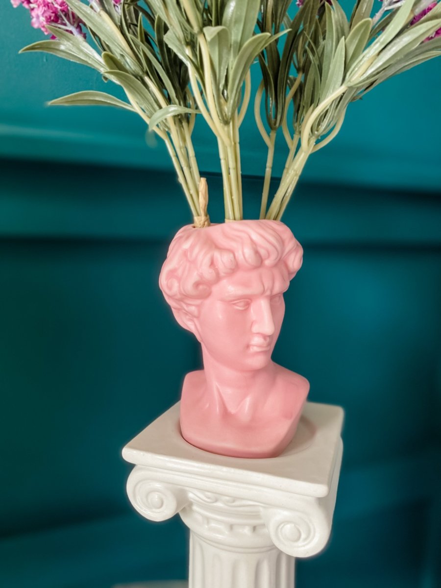 Greek Head Mini Vase | Pink - Punk & Poodle