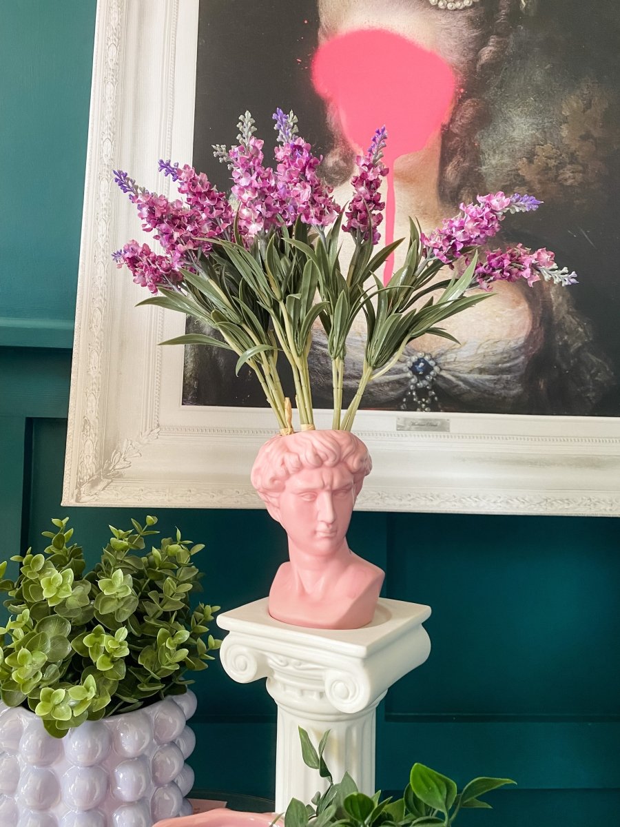 Greek Head Mini Vase | Pink - Punk & Poodle