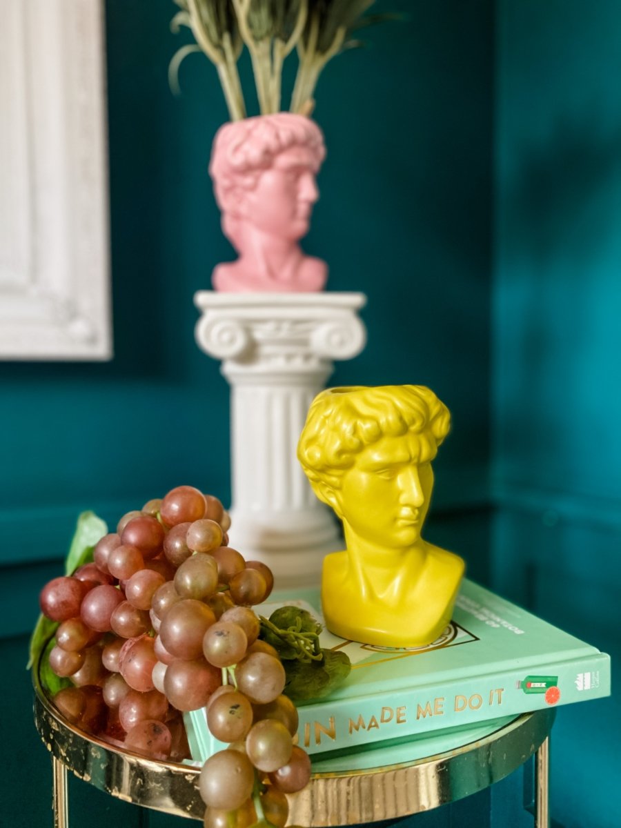 Greek Head Mini Vase | Pink - Punk & Poodle