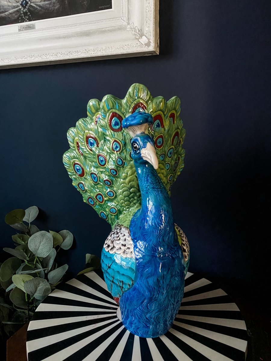 Peacock Ceramic Vase - Punk & Poodle