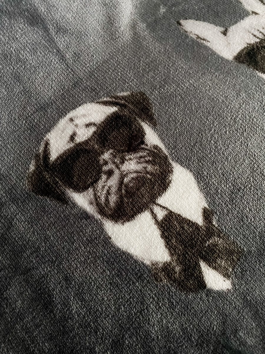 Pug Dog Sherpa Throw | Grey - Punk & Poodle